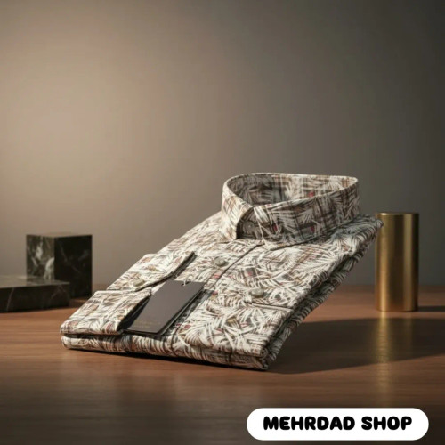 پیراهن هاوایی آستین بلند صدرصد نخ پنبه وارداتی