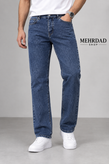 شلوار جین مردانه وارداتی قواره راسته رنگ ابی باشست بسیار زیبا برند ZARA